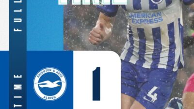 Hasil Liga Inggris: Brighton Ditahan Imbang Fulham dikandang Sendiri, Skor Akhir 1-1