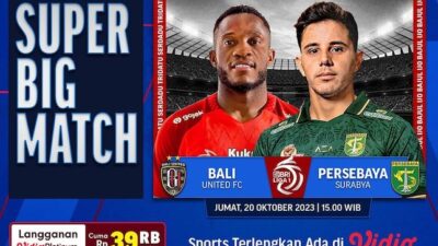 Jadwal dan Link Live Streaming Bali United vs Persebaya, Big Match Liga 1 2023/2024