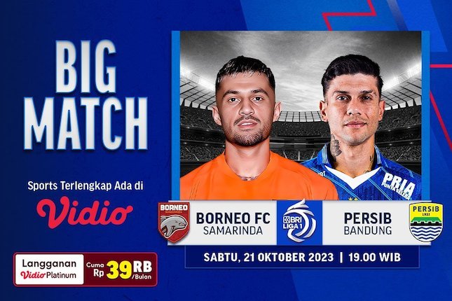 Jadwal dan Link Live Streaming Borneo FC vs Persib, Big Match Liga 1 2023/2024