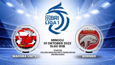 Duel Sengit Madura United vs. Borneo FC di Puncak Klasemen Liga 1 2023/2024