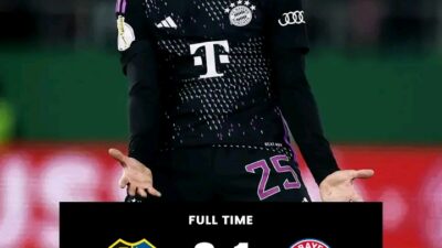 Hasil DFB Pokal 2023-2024 : Bayern Munchen Dipermalukan Tim Divisi 3