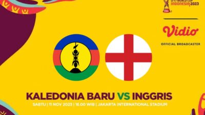 Saksikan Sekarang! Laga Pembukaan Grup C : Kaledonia vs Inggris