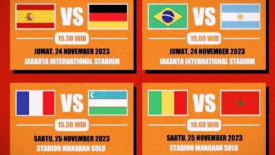 Jadwal Perempat Final Piala Dunia U17 dan Link Live Streaming