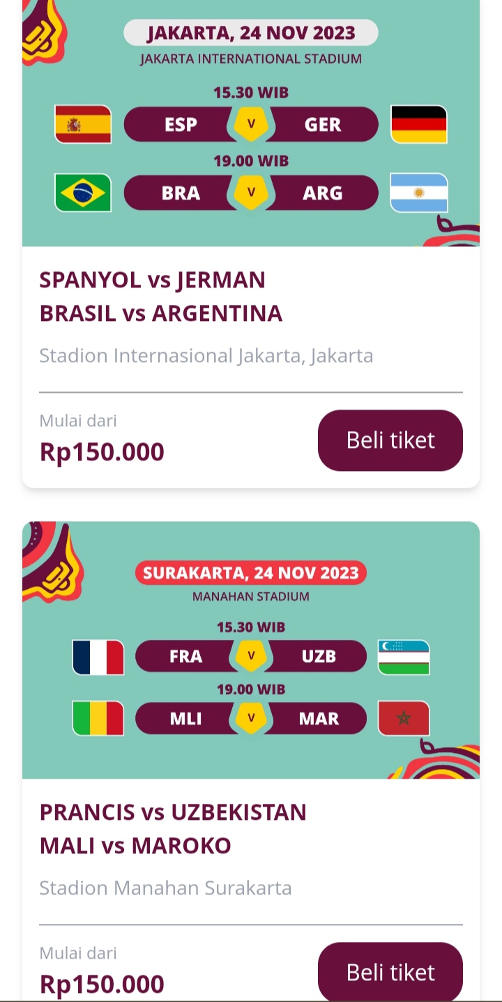 harga tiket piala dunia u17