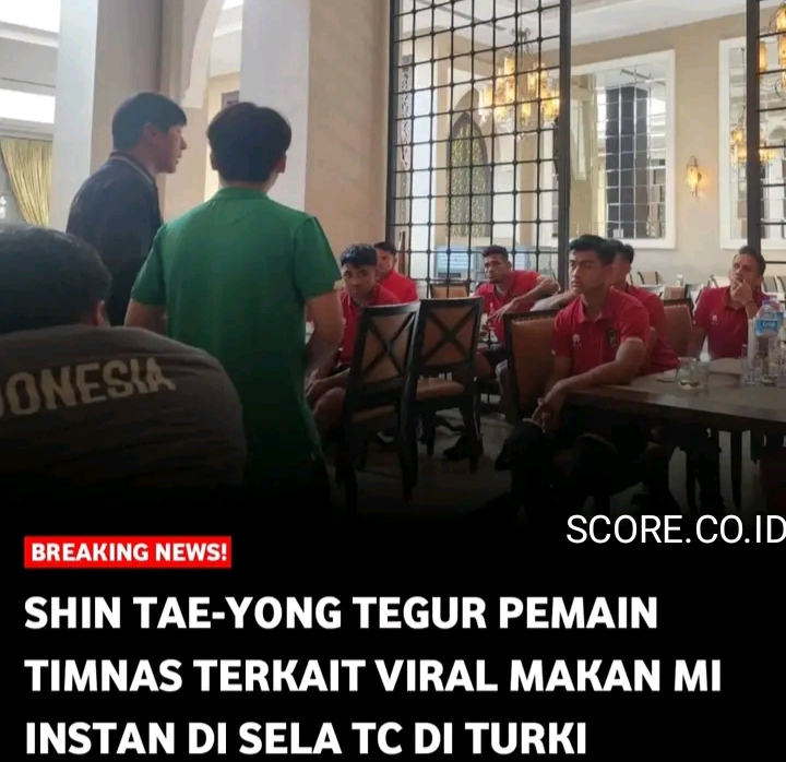 Dua Pemain Timnas Indonesia yang Makan Mie Instan Justru Tidak Diberi Hukuman