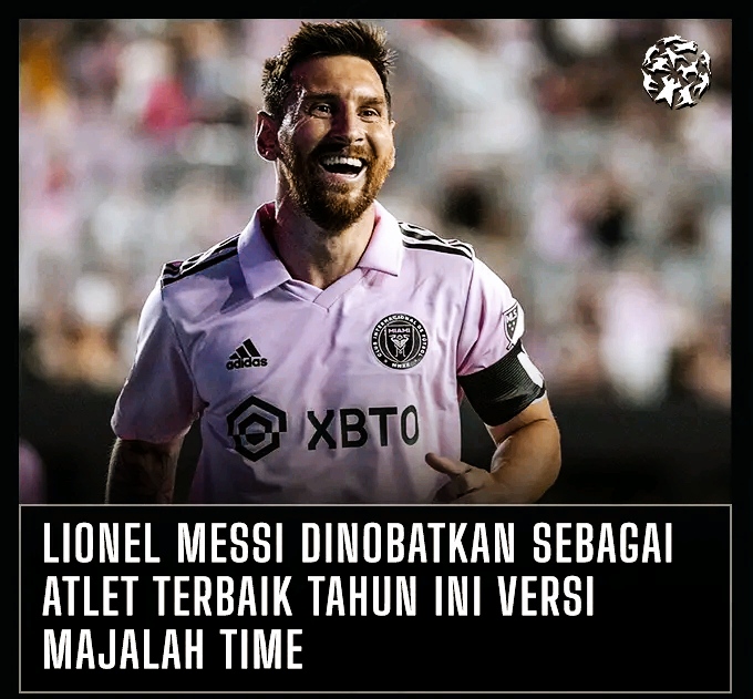 Messi majalah time SCORE.CO.ID