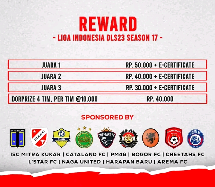 hadiah dls SCORE.CO.ID