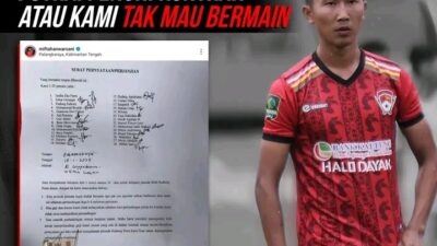 Pemain Klub Kalteng Putra Tidak Digaji Sampai Demo Besar-Besaran