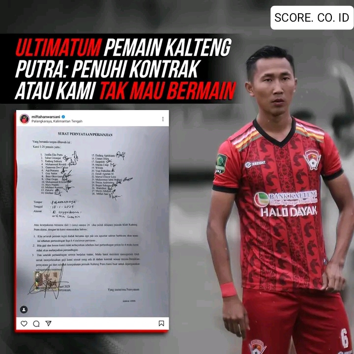 Pemain Klub Kalteng Putra Tidak Digaji Sampai Demo Besar-Besaran