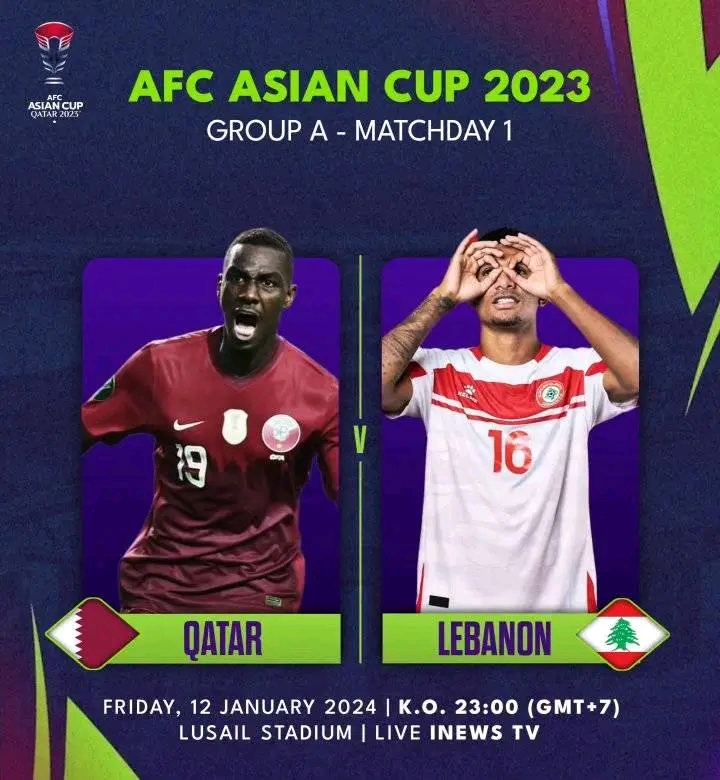 jadwal Qatar vs lebanon SCORE.CO.ID