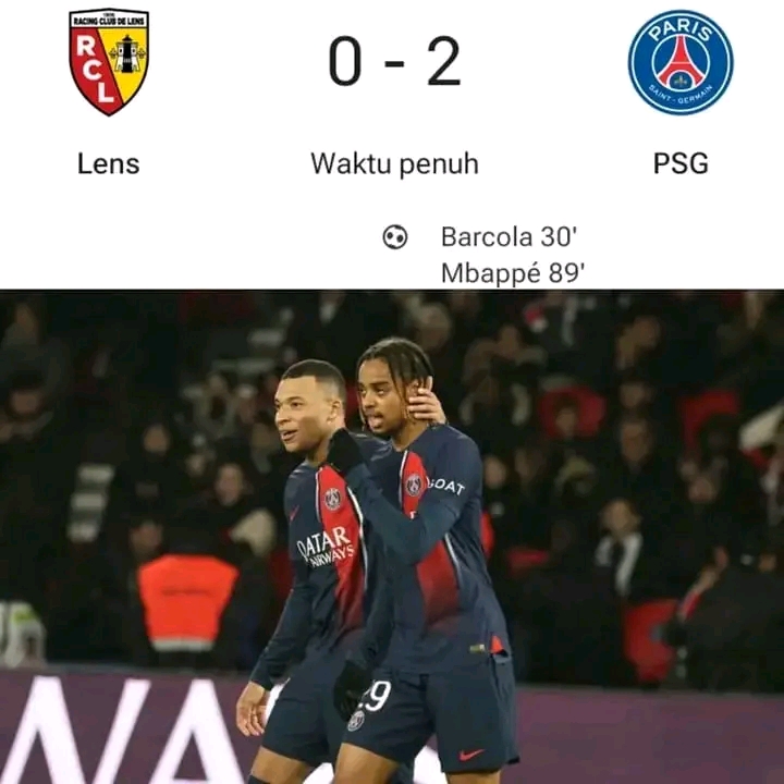 lens vs psg SCORE.CO.ID