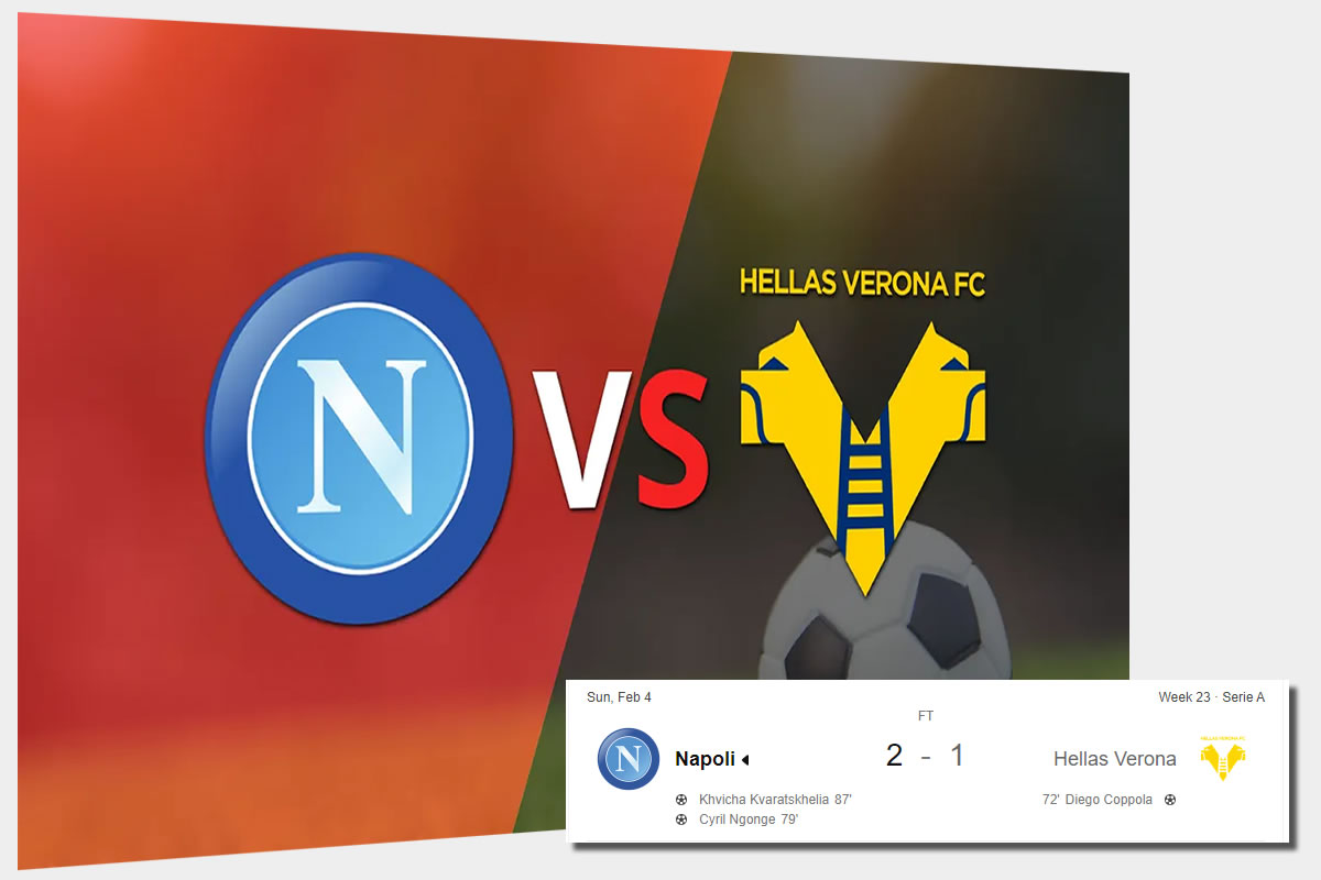 Rekapan Hasil Napoli vs Verona Kemarin Bawa Verona ke Zona Degradasi