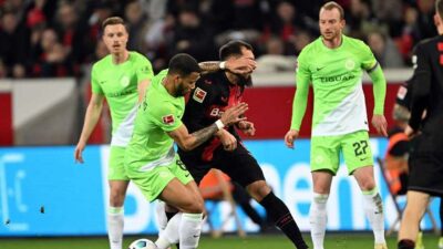 Bayer Leverkusen Mengamuk Wolfsburg Harus Puas Kalah 2 0 SCORE.CO.ID