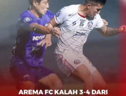 Arema FC Kalah dari Persita, Pelatih : Kami Kurang Beruntung