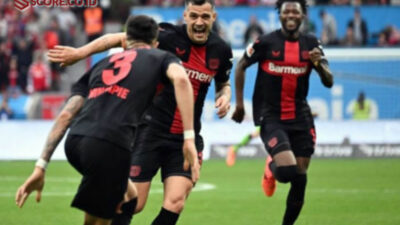 Granit Xhaka Berambisi Raih Treble Bersama Bayer Leverkusen SCORE.CO.ID