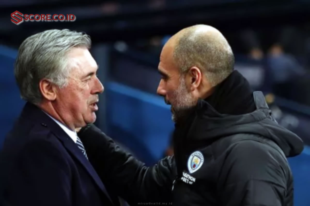 Jelang Big Match City vs Madrid, Berikut H2H Guardiola vs Ancelotti