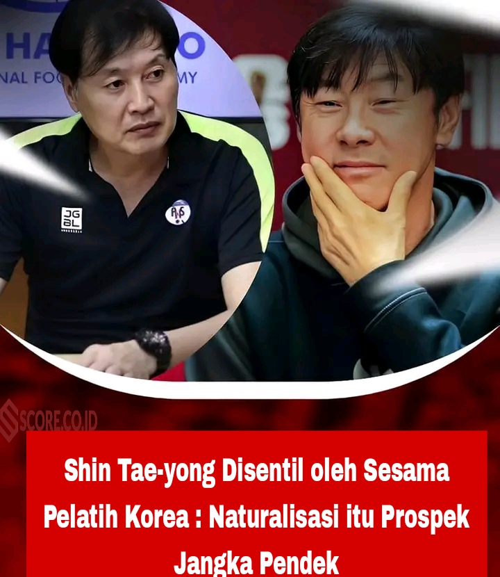 Shin Tae-yong Disentil oleh Sesama Pelatih Korea : Naturalisasi itu Prospek Jangka Pendek