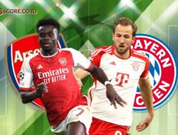 Prediksi Skor : Arsenal vs Bayern Munchen di Liga Champions 2023/2024