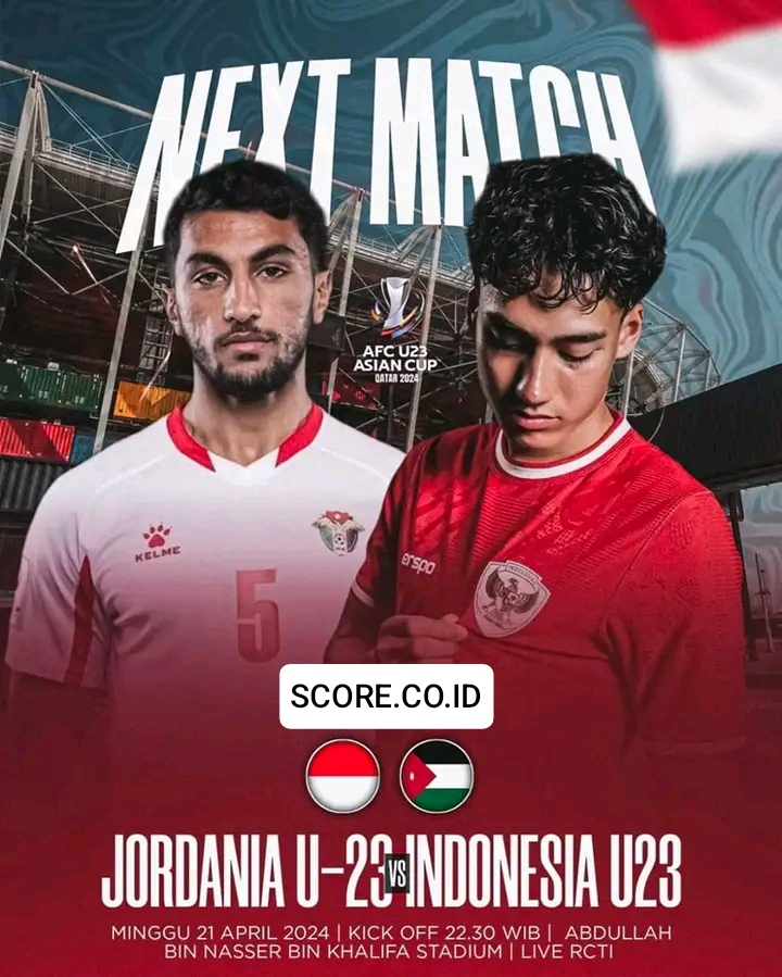 indonesia vs yordania SCORE.CO.ID