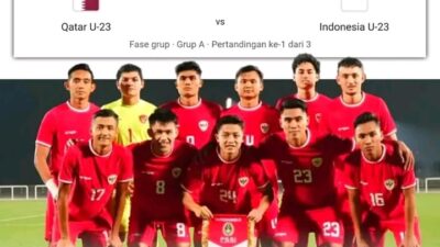 Laga Pembuka Piala Asia U23 : Indonesia Harus Manfaatkan Qatar yang Sedang Loyo