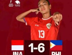 Indonesia Dicukur Filipina dengan Skor Telak 1-6