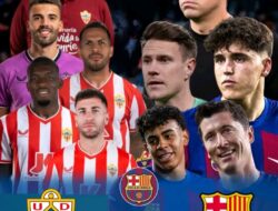 Prediksi Skor Almeria vs Barcelona Dinihari Pukul 2 Pagi