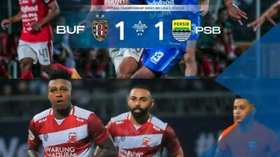 Hasil Final Championship Series Leg 1 : Persib Menang Telak, Borneo Gagal Maning