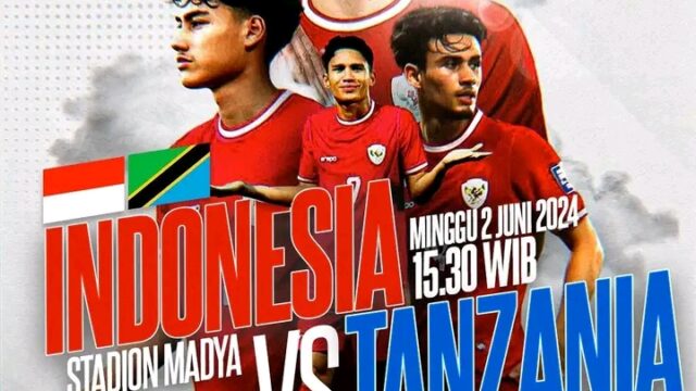 Prediksi Skor Timnas Indonesia vs Tanzania, Kick Off 2 Juni Jam 4 Sore