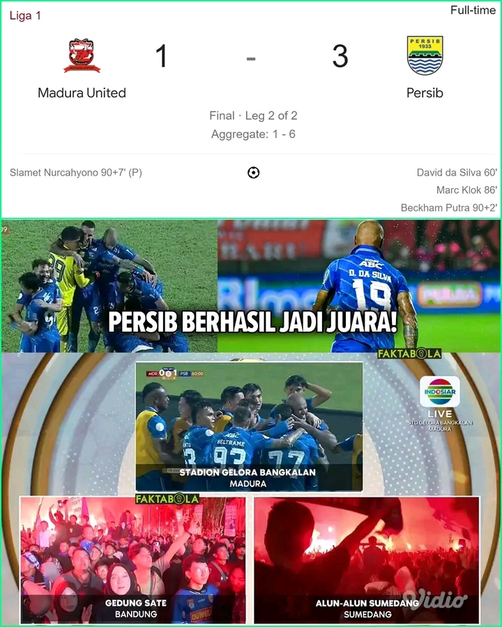 Hasil persib vs madura SCORE.CO.ID