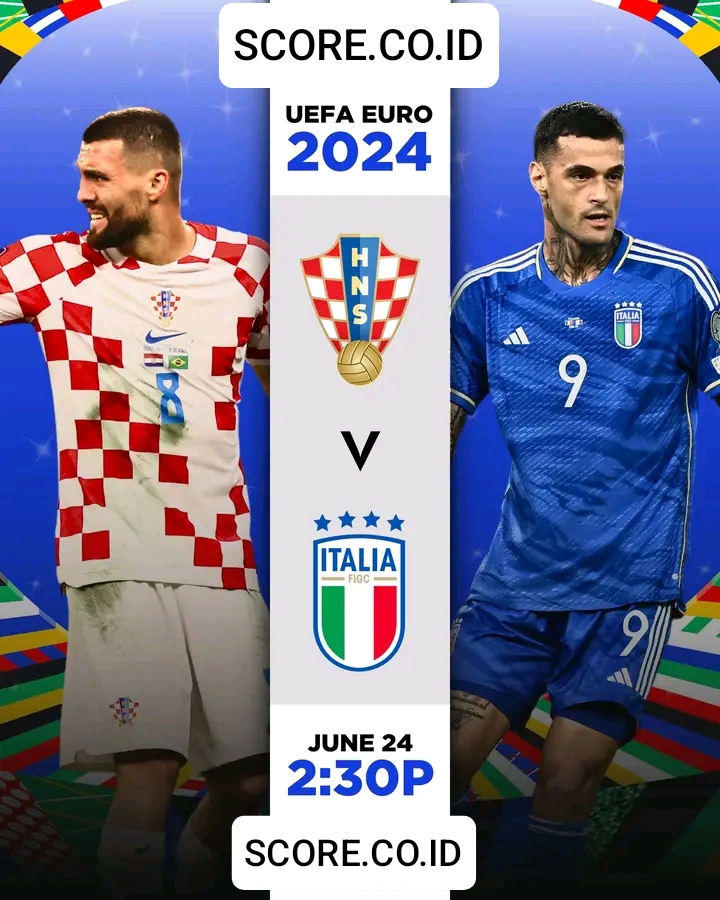 Prediksi skor Kroasia vs italia