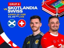 Euro 2024: Prediksi Skor Scotlandia vs Swiss, Dinihari Jam 2 Malam