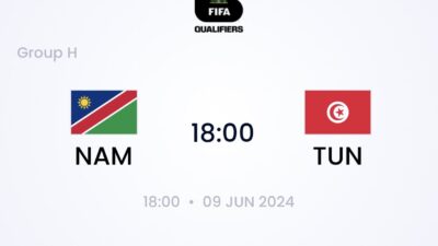 Tunisia vs Namibia SCORE.CO.ID