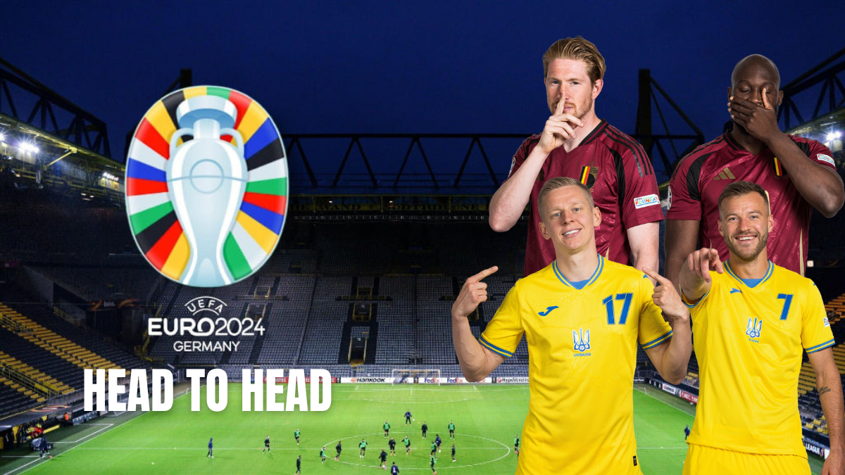 Head To Head Ukraina vs Belgia Piala Euro 2024