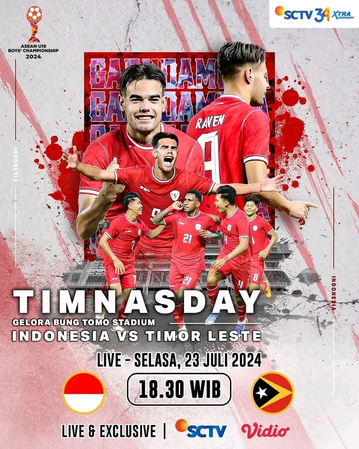 Prediksi Skor Indonesia U-19 vs Timor Leste U-19 : Laga Terakhir Penyisihan Grup A Piala AFF U19