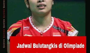 Jadwal bulutangkis olimpiade 2024