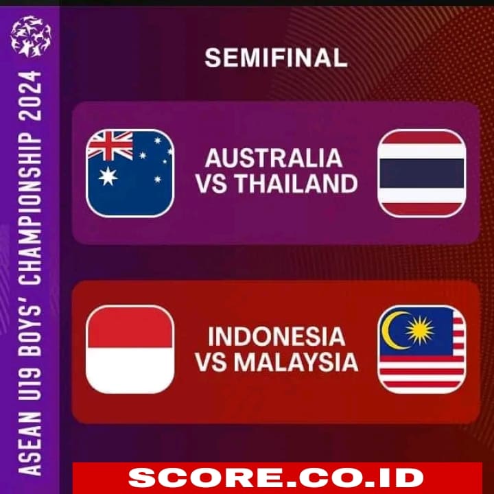 Jadwal semifinal piala AFF u19