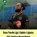 Bursa Transfer Liga 2 Update 1 Agustus 2024: Sriwijaya Borong Pemain