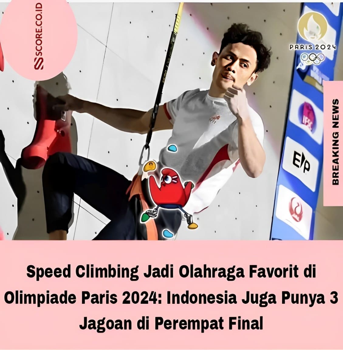 Speed Climbing Jadi Olahraga Favorit di Olimpiade Paris 2024: Indonesia Juga Punya 3 Jagoan di Perempat Final