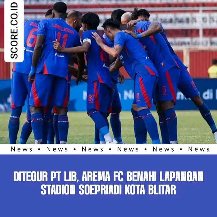 PT. LIB Menegur Arema FC Soal Rumput yang Kurang Bagus: Harus Diperbaiki Secepatnya