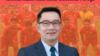 ridwan kamil berubah jadi the jakmania