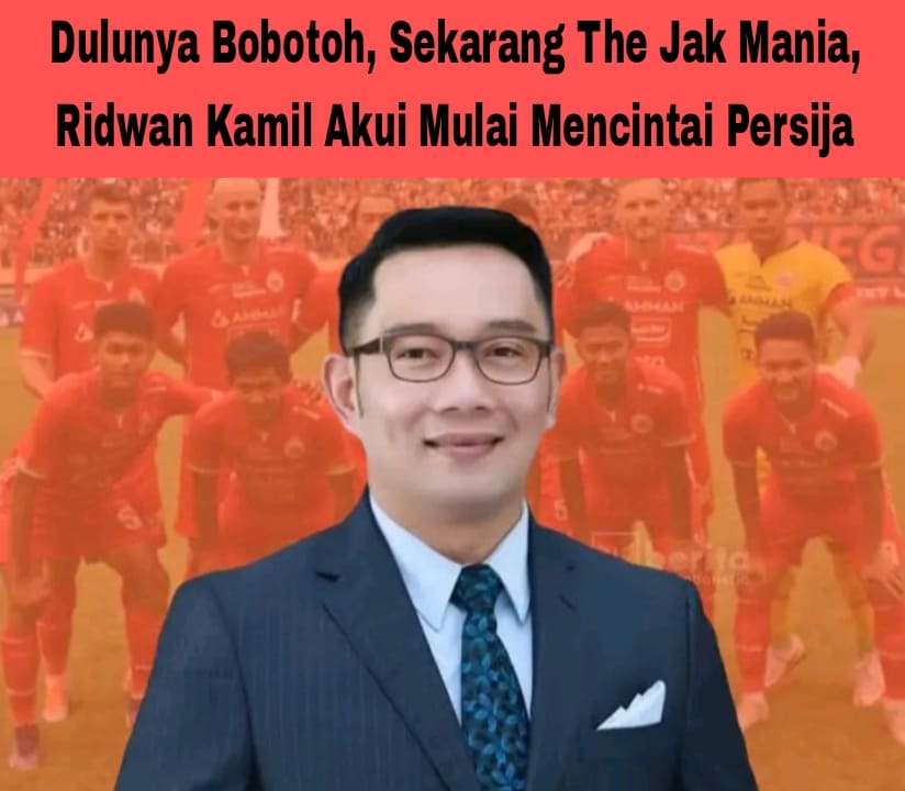 ridwan kamil berubah jadi the jakmania