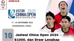 Jadwal China Open 2024