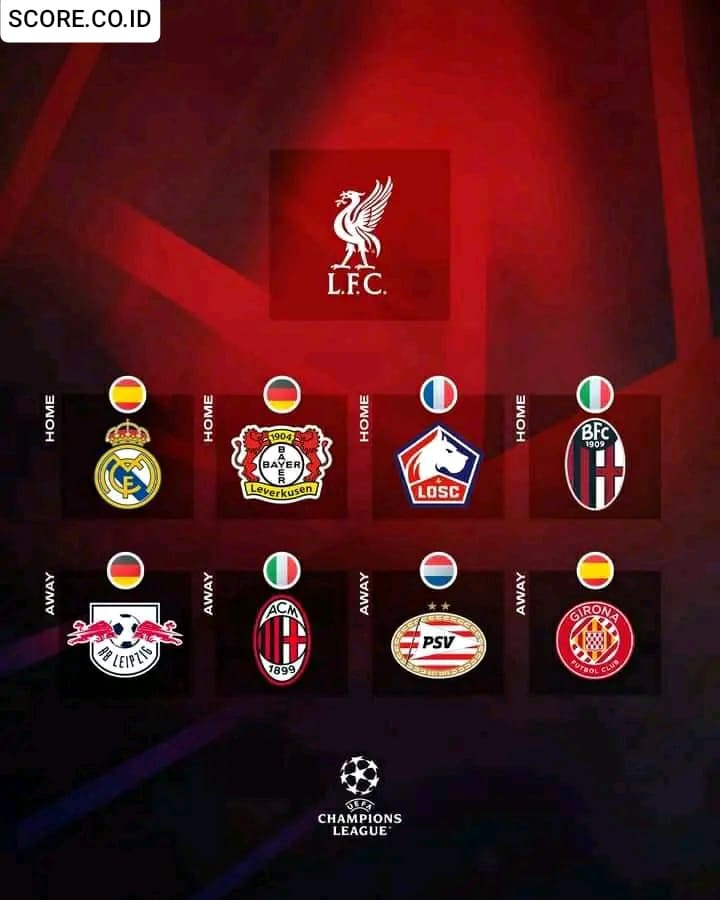 Jadwal UCL 2024/2025