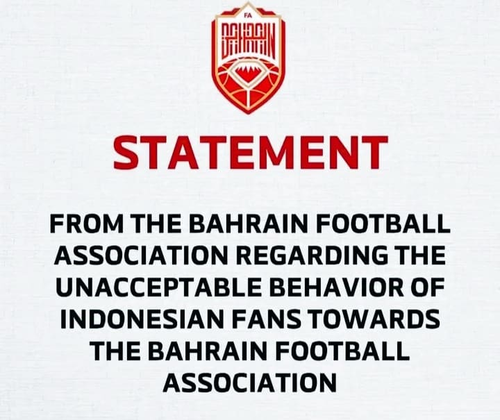 Indonesia Berpotensi Menang WO Bila AFC Tolak Permintaan Bahrain Ini