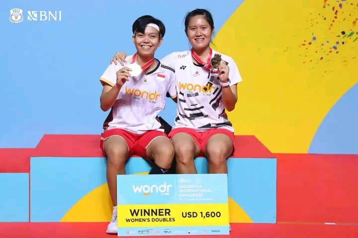 Gebrakan Baru PBSI Manjur, Ganda Putri Indonesia Raih Gelar Perdana Indonesia International Challenge 2024