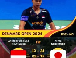 Daftar Unggulan yang Angkat Koper di Babak 32 Besar Denmark Open 2024