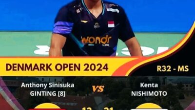 Daftar unggulan yang kalah dari denmark open 2024