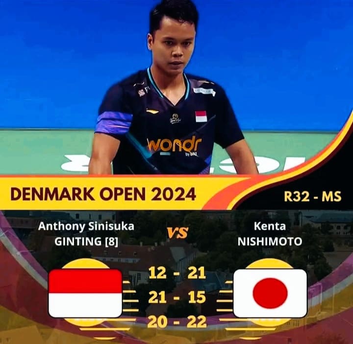 Daftar unggulan yang kalah dari denmark open 2024