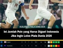 Ini Jumlah Poin yang Harus Digaet Indonesia Jika Ingin Lolos Piala Dunia 2026