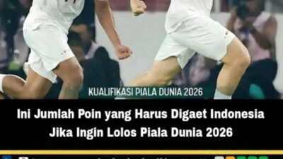 Ini Jumlah Poin yang Harus Digaet Indonesia Jika Ingin Lolos Piala Dunia 2026